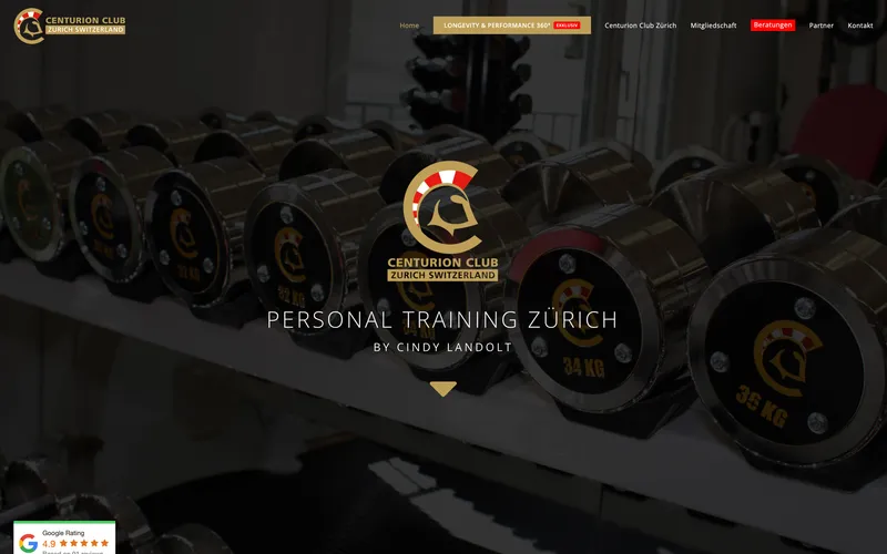 Webseite – Centurion Club