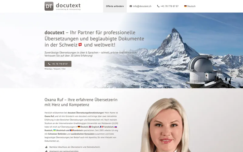 Webseite – Docutext