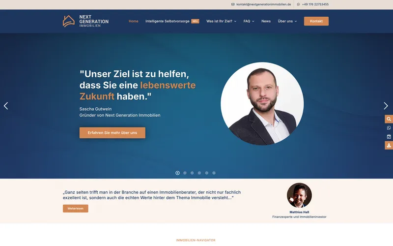 Webseite – Next Generation Immobilien